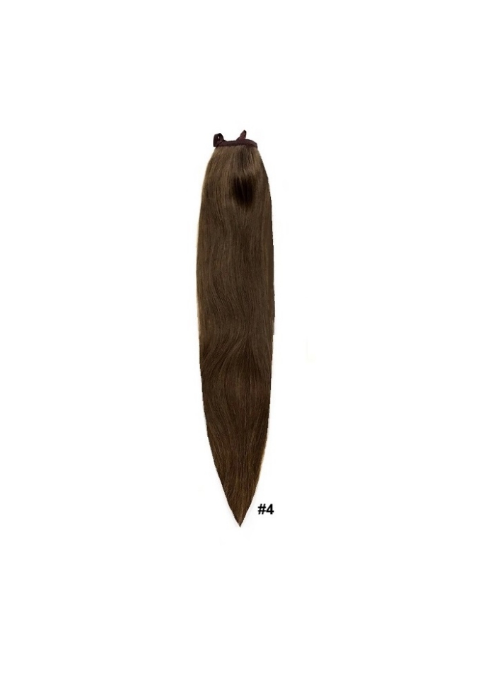 Haarverlängerung Zum Anklipsen – 25,4 Cm, Echthaar, Schwarz, Mit 2 Clips, Für Mehr Volumen & Fülle