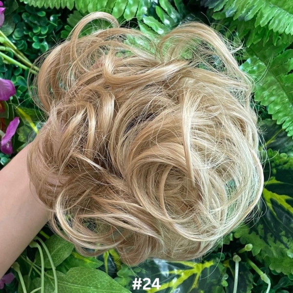 Faringoto Messy Bun Haarteil Gelockt – Für Volle Hochsteckfrisuren & Dutt, Aus Kunstfaser